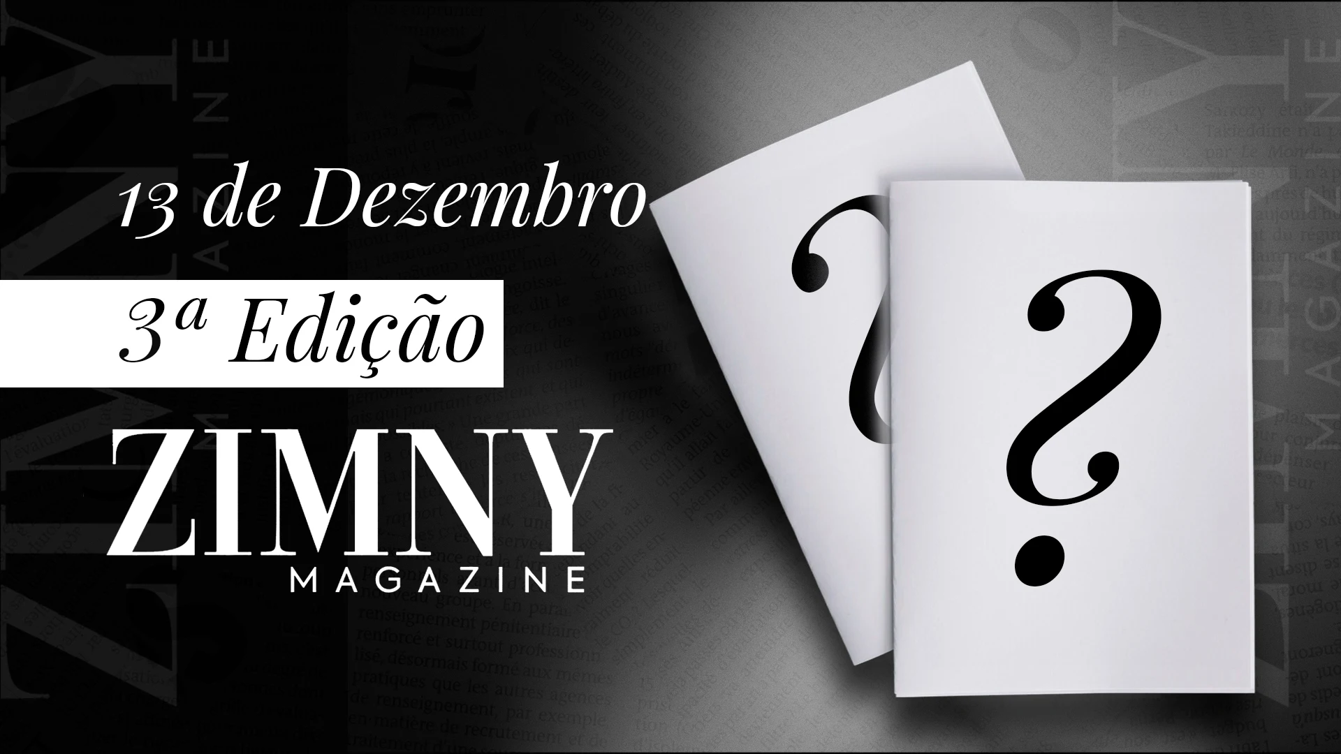 Banner 3ª edição Zimny Magazine