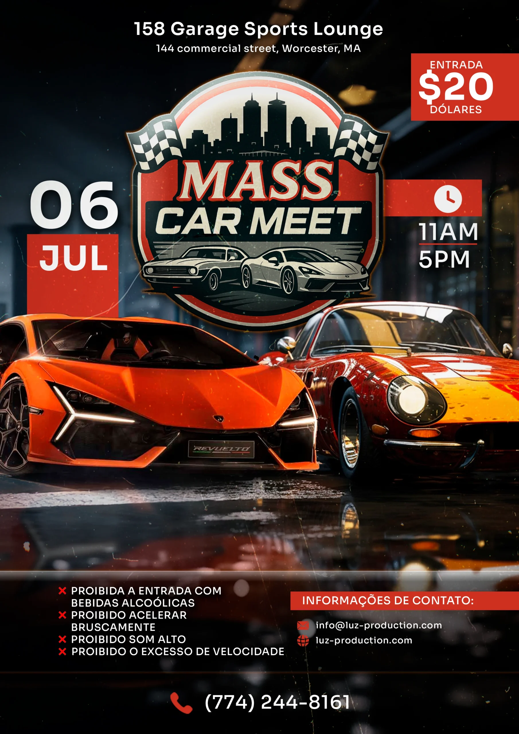 Flyer Mass Car Meet - Portugues